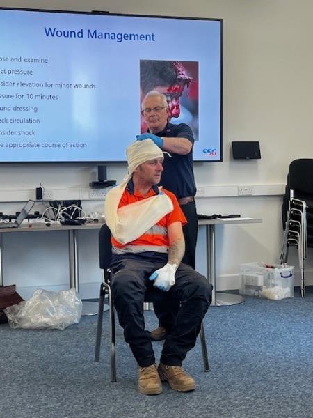 Staff and volunteers complete Emergency First Aid at Work 